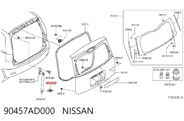  90457AD000 Nissan/Infiniti