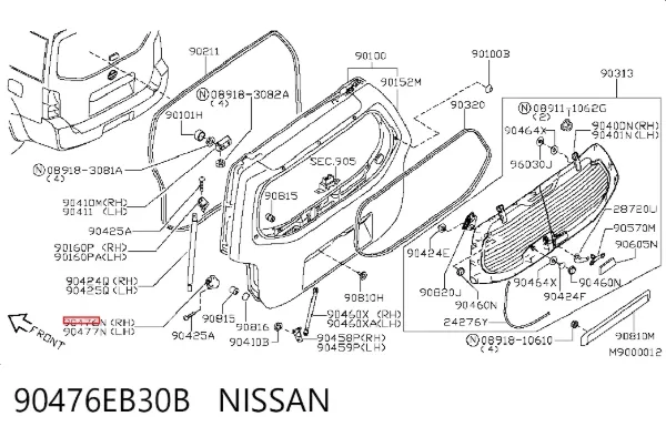  90476EB30B Nissan/Infiniti