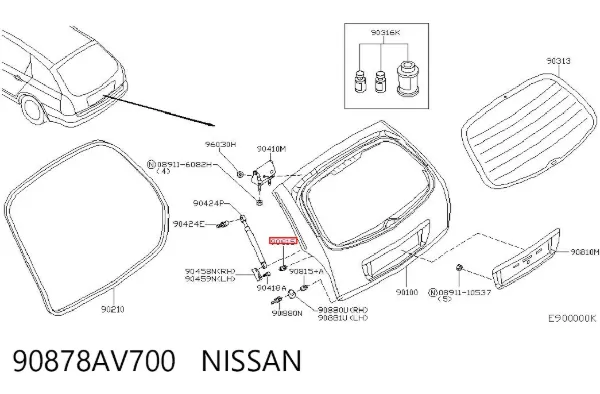  90878AV700 Nissan/Infiniti