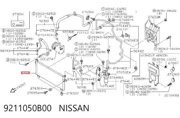 Condensador aire acondicionado Nissan Micra K10