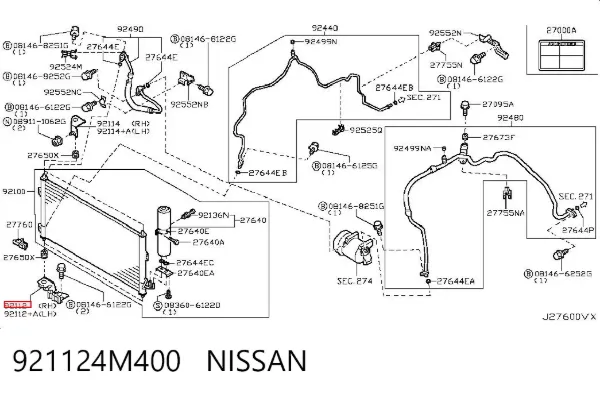  921124M400 Nissan/Infiniti