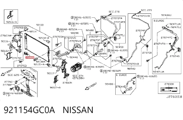  921154GC0A Nissan/Infiniti
