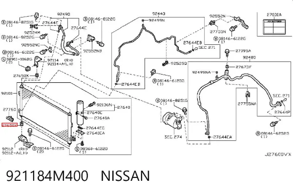  921184M400 Nissan/Infiniti