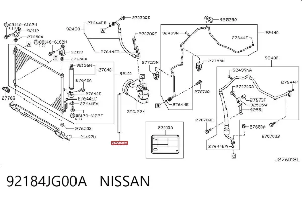  92184JG00A Nissan/Infiniti