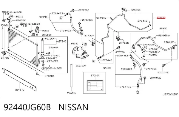  92440JG60B Nissan/Infiniti