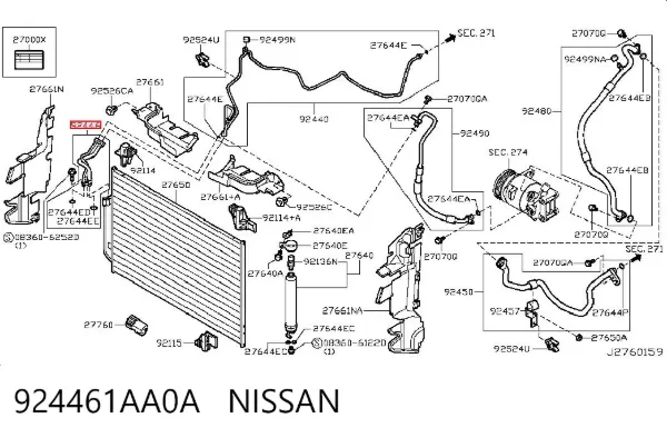  924461AA0A Nissan/Infiniti