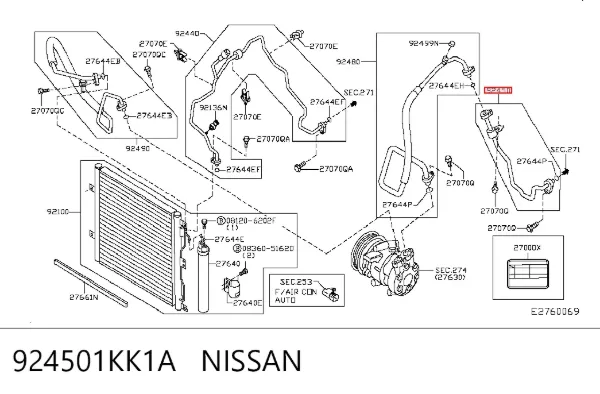  924501KK1A Nissan/Infiniti