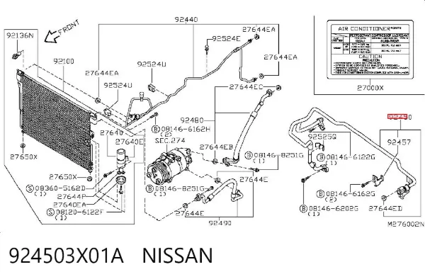  924503X01A Nissan/Infiniti