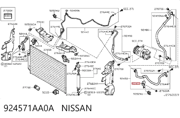 924571AA0A Nissan/Infiniti