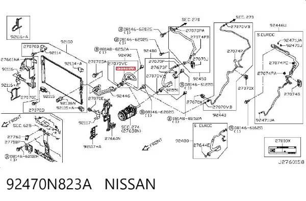  92470N823A Nissan/Infiniti