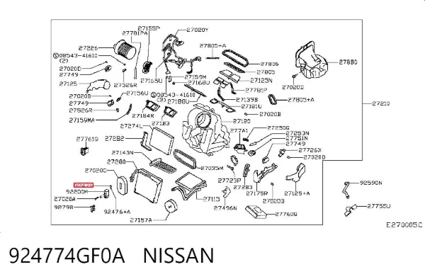  924774GF0A Nissan/Infiniti