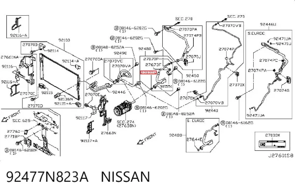  92477N823A Nissan/Infiniti