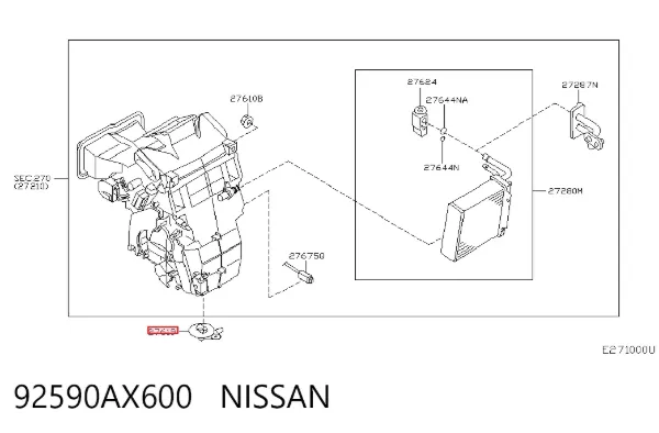  92590AX600 Nissan/Infiniti