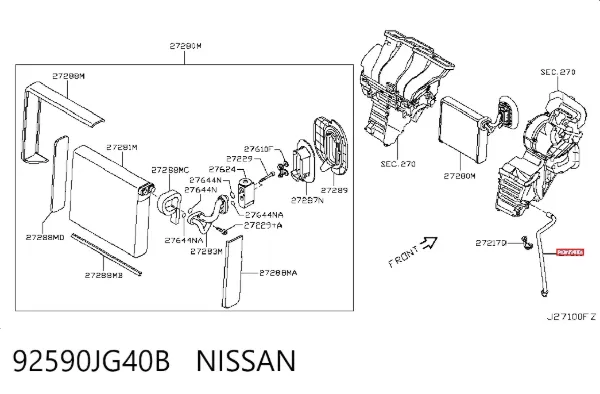  92590JG40B Nissan/Infiniti