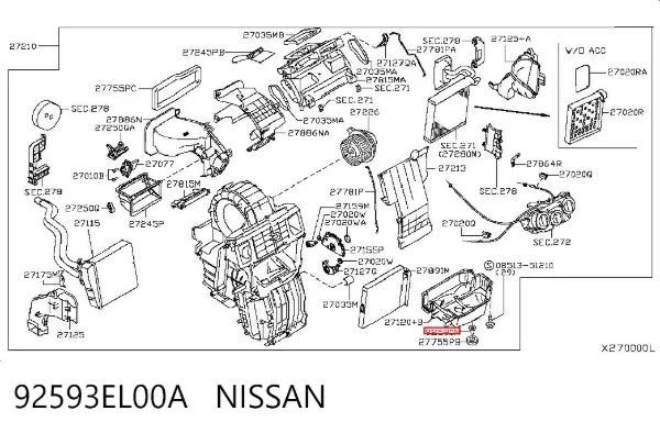  92593EL00A Nissan/Infiniti