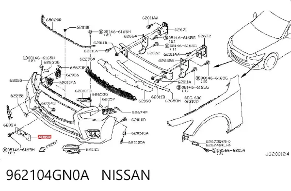  962104GN0A Nissan/Infiniti