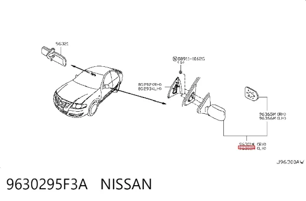 Espejo de retrovisor izquierdo Nissan Almera CLASSIC