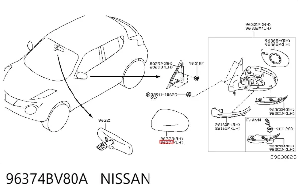  96374BV80A Nissan/Infiniti