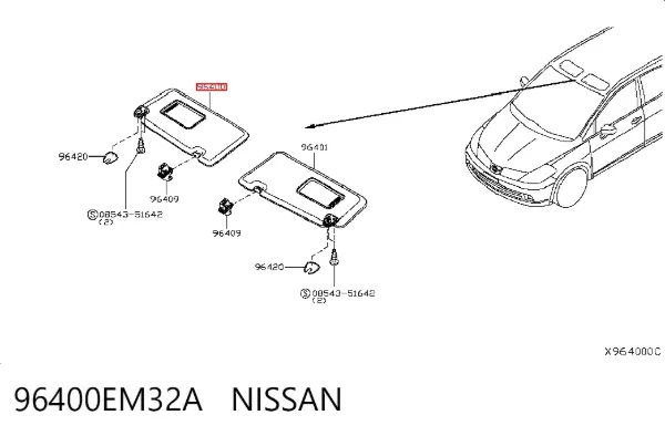 Parasol 96400EM32A Nissan/Infiniti