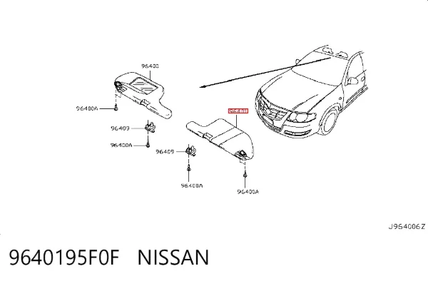Parasol 9640195F0F Nissan/Infiniti