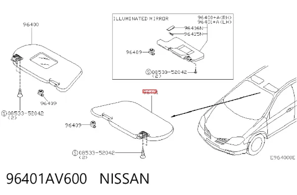 Parasol Nissan Primera WP12
