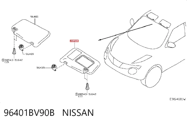 Parasol 96401BV90B Nissan/Infiniti