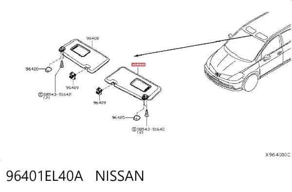 Parasol 96401EL40A Nissan/Infiniti