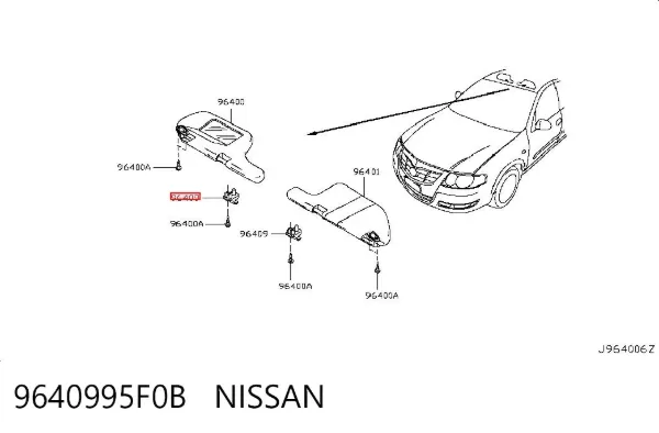  9640995F0B Nissan/Infiniti