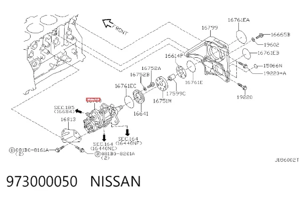 Bomba inyectora 973000050 Nissan/Infiniti