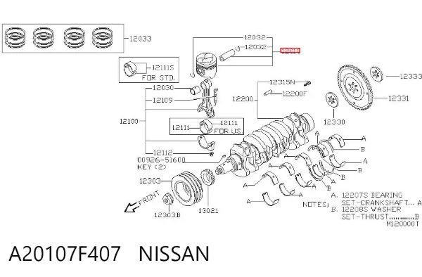  A20107F407 Nissan/Infiniti