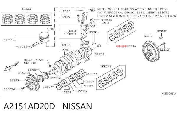  A2151AD20D Nissan/Infiniti