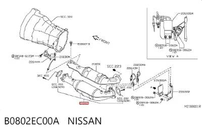 Filtro de partículas diésel NISSAN B0802EC00A