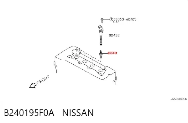 Bujía B240195F0A Nissan/Infiniti