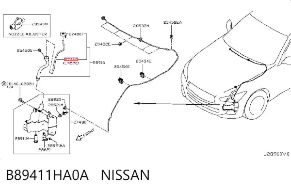  B89411HA0A Nissan/Infiniti