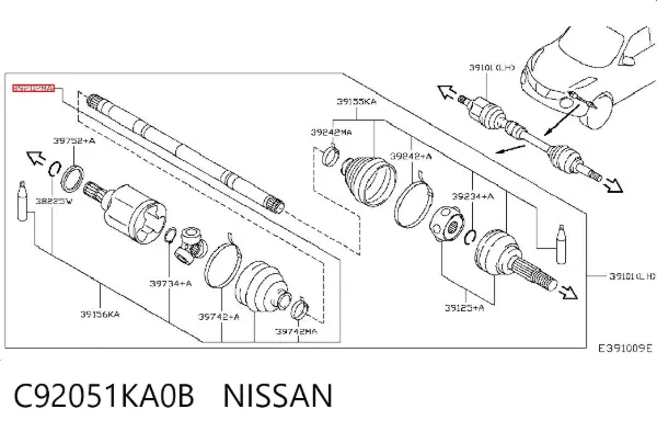 C92051KA0B Nissan/Infiniti