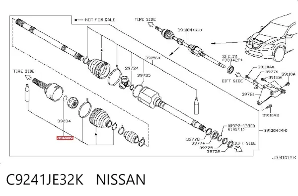  C9241JE32K Nissan/Infiniti