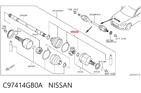  C97414GB0A Nissan/Infiniti