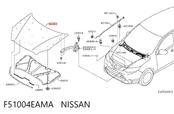 Capó F51004EAMA Nissan/Infiniti