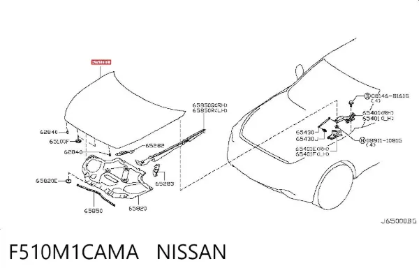 Capó F510M1CAMA Nissan/Infiniti