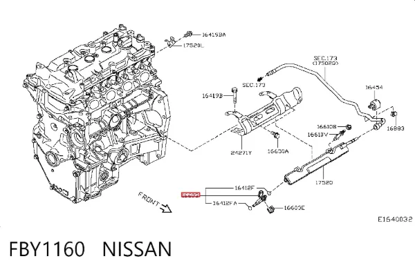 Inyector FBY1160 Nissan/Infiniti