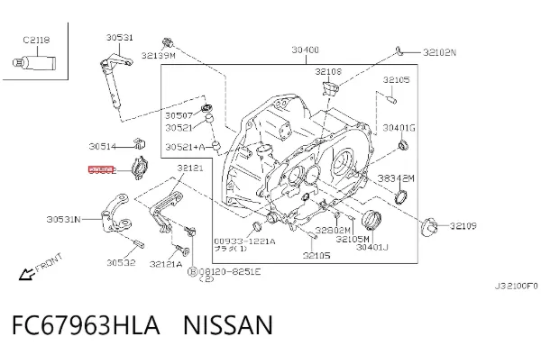 Cojinete de embrague FC67963HLA Nissan/Infiniti