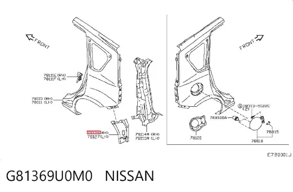  G81369U0M0 Nissan/Infiniti