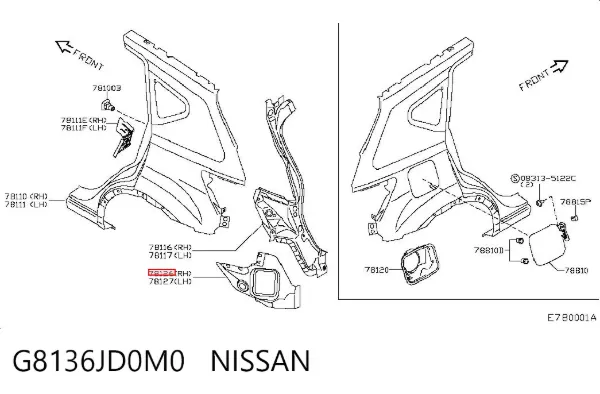  G8136JD0M0 Nissan/Infiniti