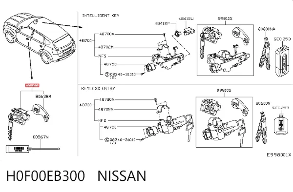  H0F00EB300 Nissan/Infiniti