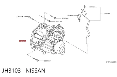Caja de cambios manual completa NISSAN JH3103