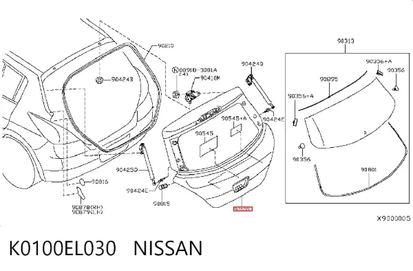 Puerta trasera Nissan Tiida C11X