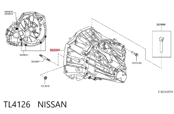 Caja de cambios TL4126 Nissan/Infiniti