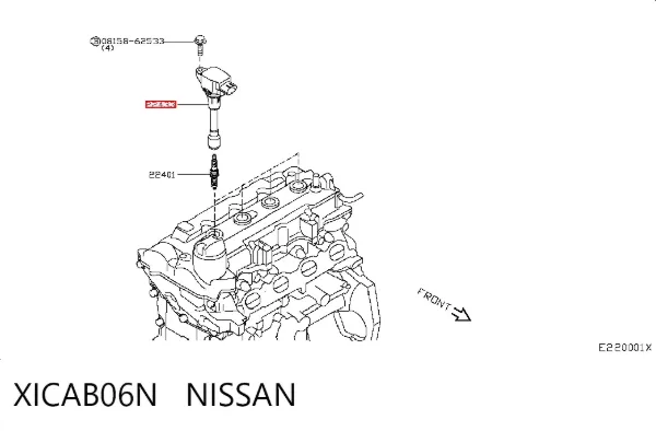 Bobina XICAB06N Nissan/Infiniti