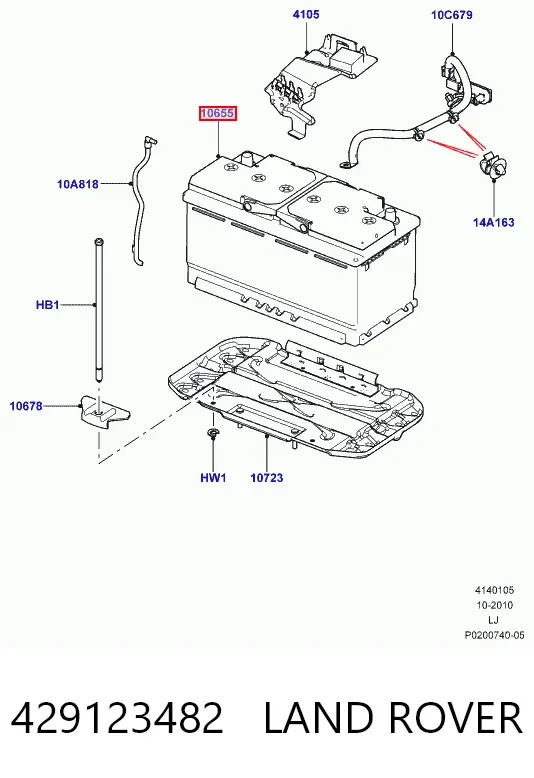 Batería 429123482 Land Rover