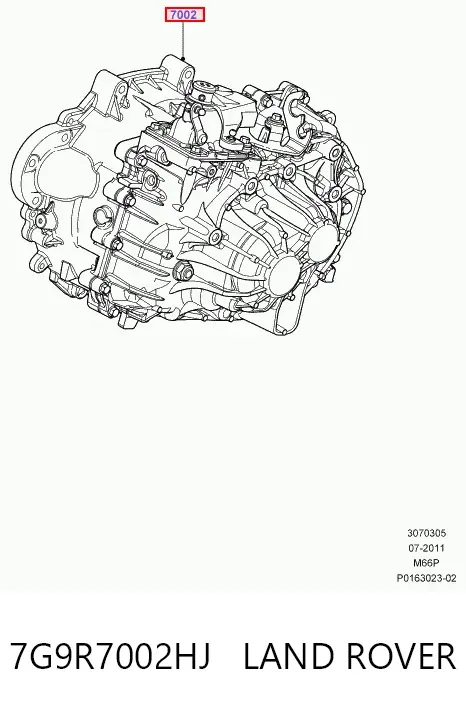 Caja de cambios 7G9R7002HJ Land Rover